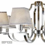 Подвесная люстра iLamp Hilton 6943-8 Хром+серый
