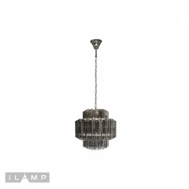 Подвесная люстра iLamp Destiny MD0267-4 CHROME+SMOKY GRAY от ImperiumLoft