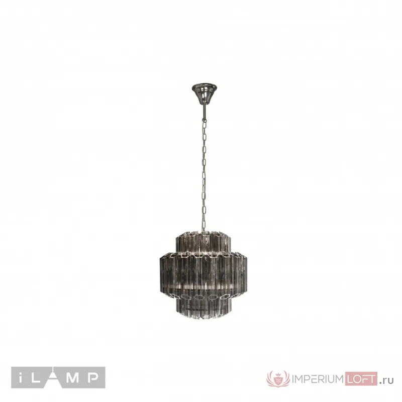 Подвесная люстра iLamp Destiny MD0267-4 CHROME+SMOKY GRAY от ImperiumLoft