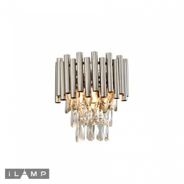 Настенный светильник iLamp SAVAGE W9510-1 NICKEL от ImperiumLoft