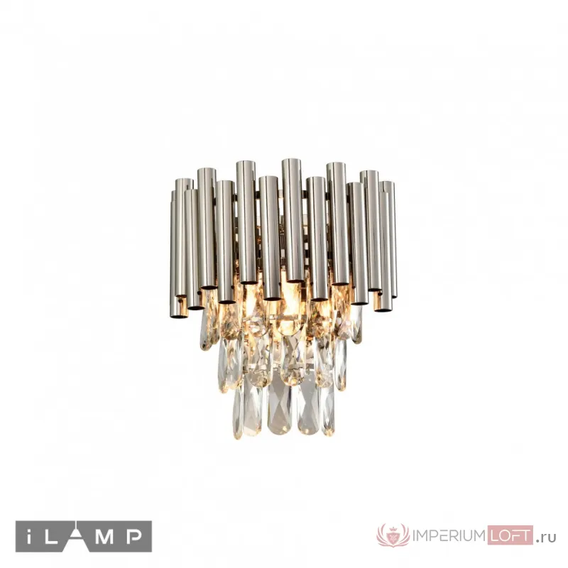 Настенный светильник iLamp SAVAGE W9510-1 NICKEL от ImperiumLoft