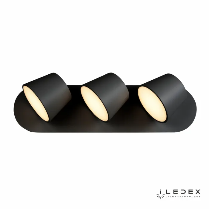 Настенный светильник iLedex Flexin W1118-3AS 3000K Чёрный от ImperiumLoft