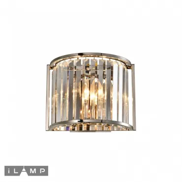 Настенный светильник iLamp QEENS W2553-2 NICKEL от ImperiumLoft