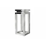 Консоль ArtHomeDecor Tower YJF-017 стекло 30*30*70 серебристый
