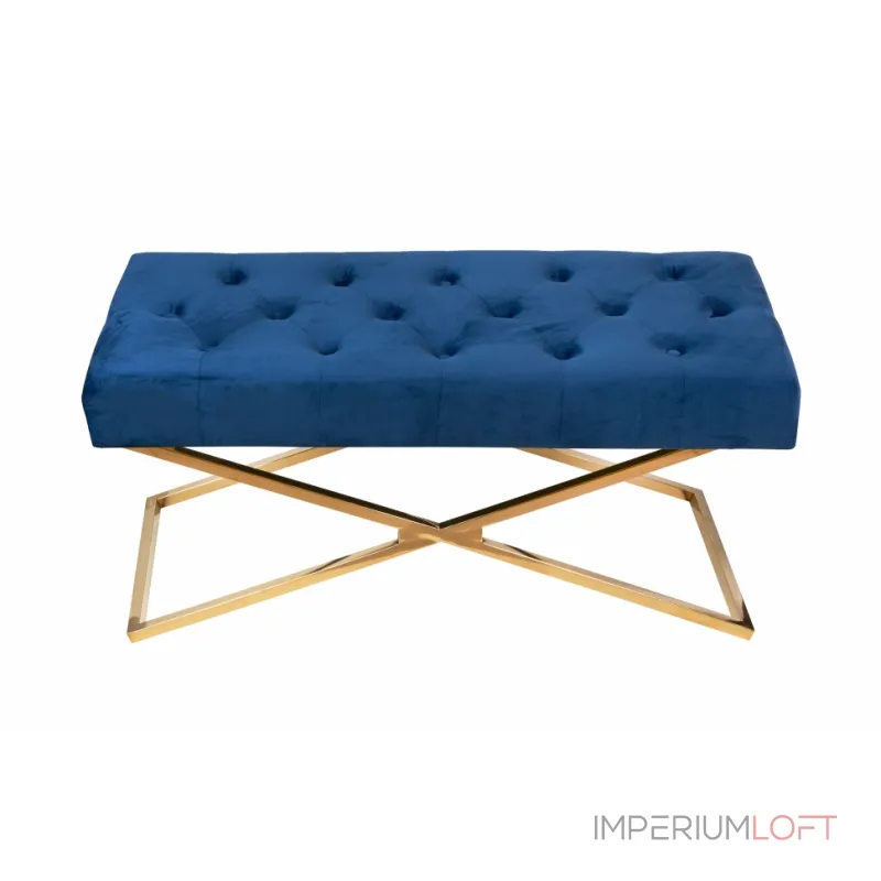 Банкетка ArtHomeDecor Cross ID-78 GL Blue