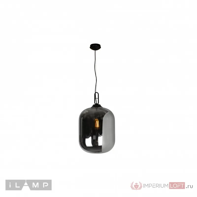 Подвесной светильник iLamp Mono 8792M/1P Серый дым+черный от ImperiumLoft