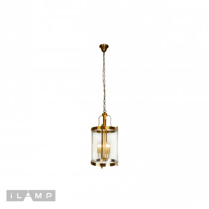 Подвесная люстра iLamp East 8946-4 Золотая от ImperiumLoft