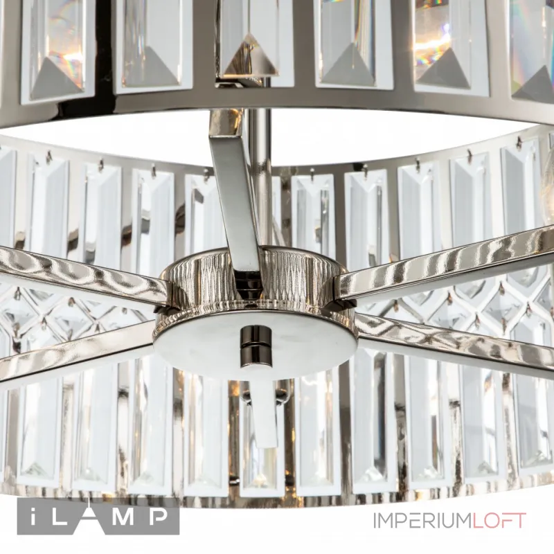 Подвесная люстра iLamp Form 6122-600 NICKEL Подвесная люстра iLamp Form 6122-600 NICKEL