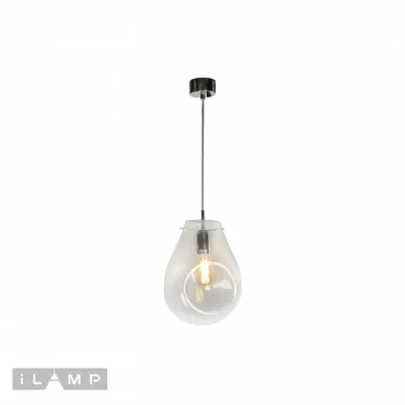 Подвесной светильник iLamp Pear 8827/1P Хром+прозрачный от ImperiumLoft