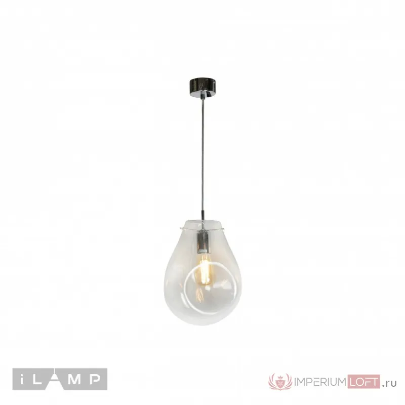 Подвесной светильник iLamp Pear 8827/1P Хром+прозрачный от ImperiumLoft