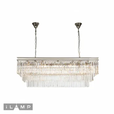 Подвесная люстра iLamp Triumph 6119-1200 NICKEL от ImperiumLoft