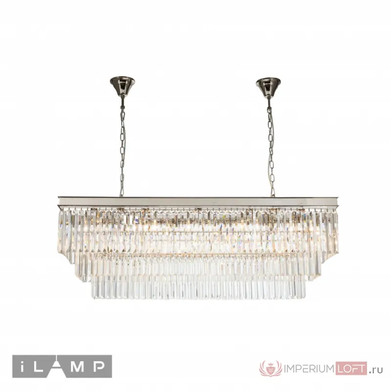 Подвесная люстра iLamp Triumph 6119-1200 NICKEL от ImperiumLoft