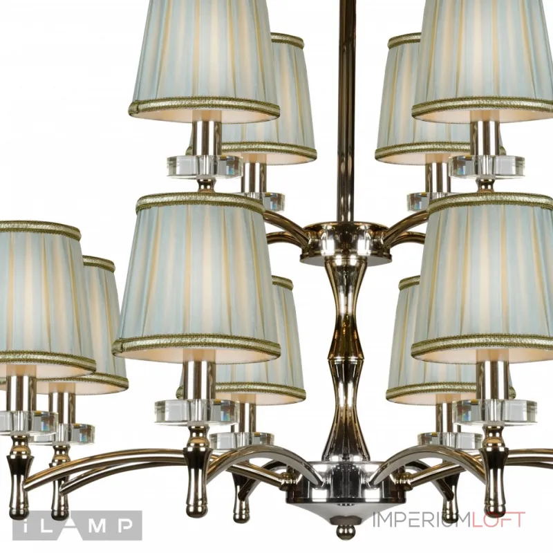 Подвесная люстра iLamp Olivia 82336/8+4 Хром