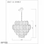 Подвесная люстра iLamp Rivoli 15617-14 CR+MULT