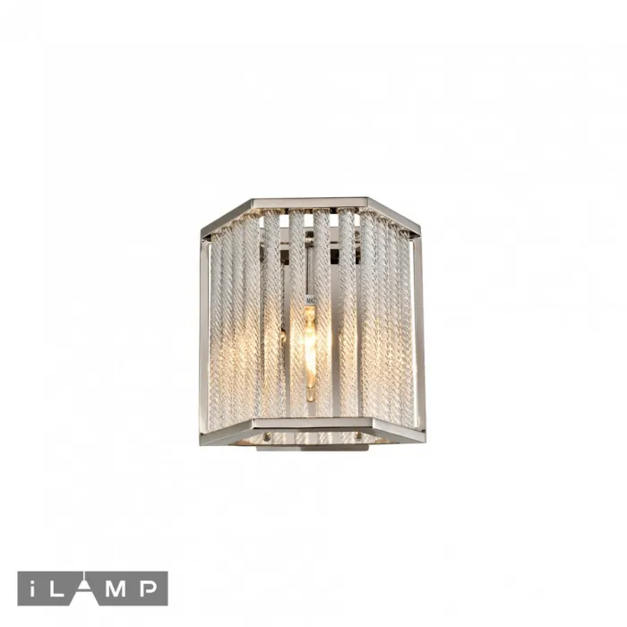 Настенный светильник iLamp RICH W9509-1 NICKEL от ImperiumLoft