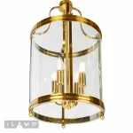 Подвесная люстра iLamp East 8946-4 Золотая от ImperiumLoft