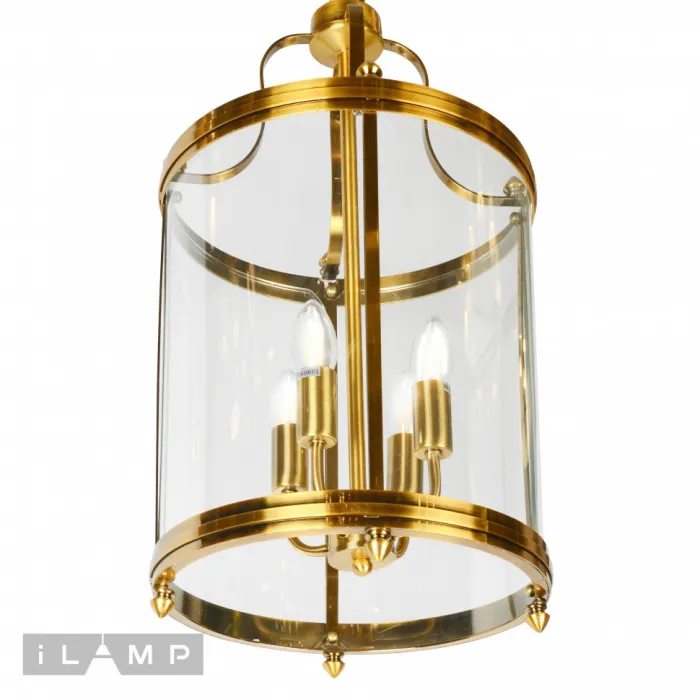 Подвесная люстра iLamp East 8946-4 Золотая от ImperiumLoft