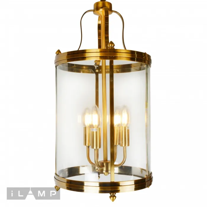 Подвесная люстра iLamp East 8946-4 Золотая от ImperiumLoft