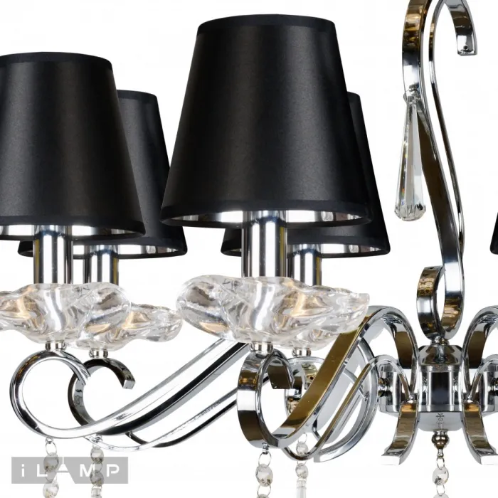 Подвесная люстра iLamp Stella RM1684/8 Хром от ImperiumLoft