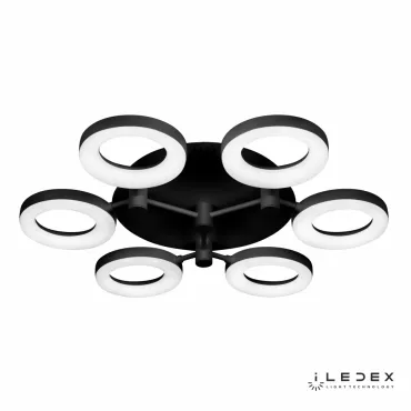 Потолочная люстра iLedex Jomo FS-014-X6-(B) 72W Черный от ImperiumLoft