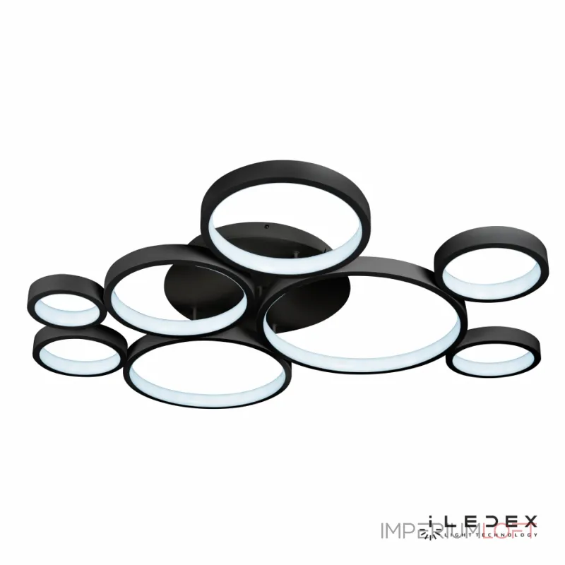 Потолочный светильник iLedex Ring Star 9004-8L-X 3000/6000K Чёрный Потолочный светильник iLedex Ring Star 9004-8L-X 3000/6000K Чёрный