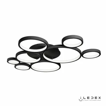 Потолочный светильник iLedex Ring Star 9004-8L-X 3000/6000K Чёрный
