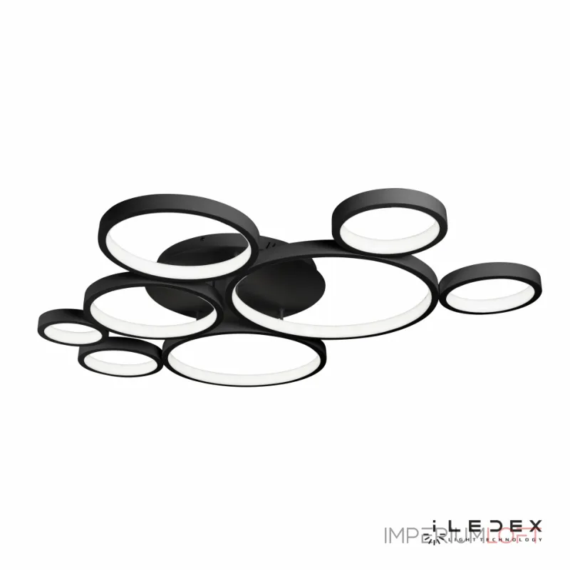 Потолочный светильник iLedex Ring Star 9004-8L-X 3000/6000K Чёрный Потолочный светильник iLedex Ring Star 9004-8L-X 3000/6000K Чёрный