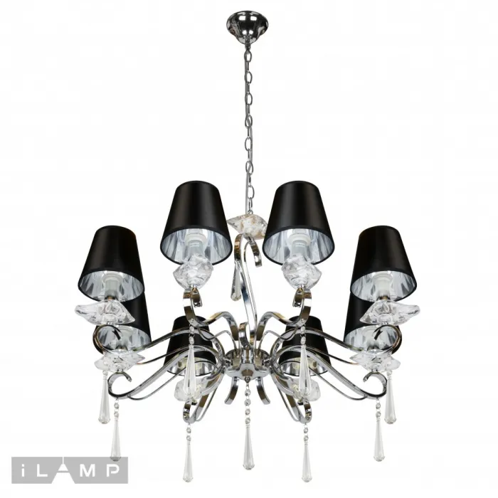 Подвесная люстра iLamp Stella RM1684/8 Хром от ImperiumLoft