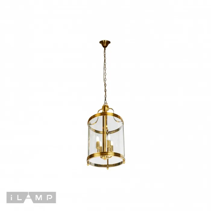 Подвесная люстра iLamp East 8946-4 Золотая от ImperiumLoft