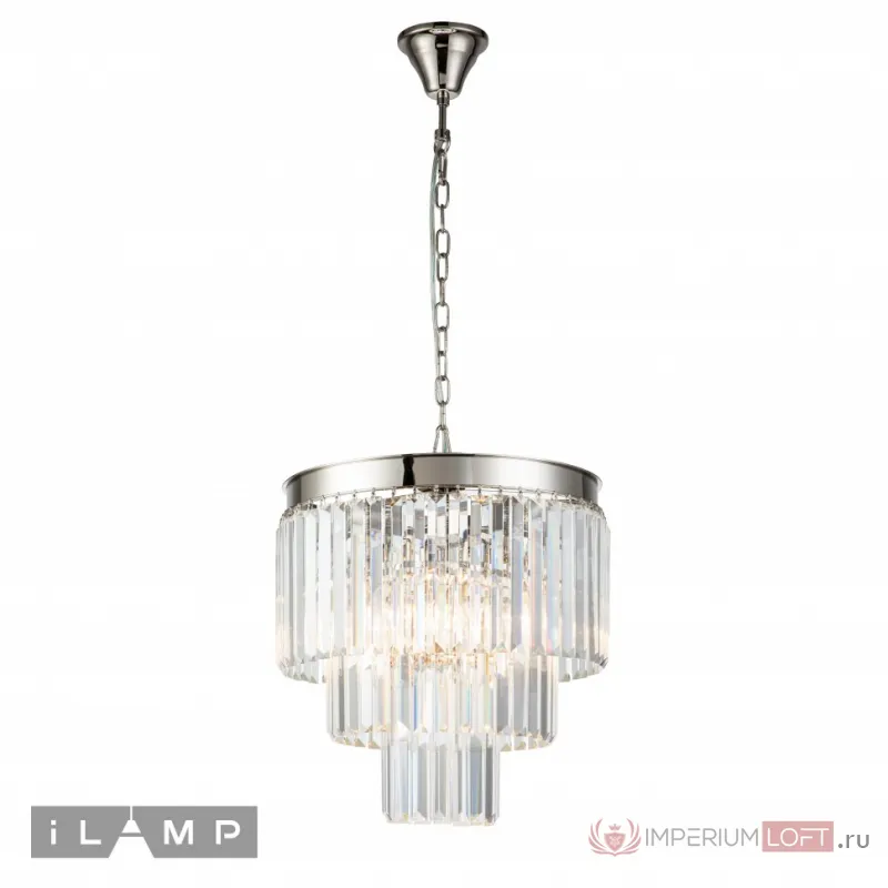 Подвесная люстра iLamp Triumph 7383/6P NICKEL от ImperiumLoft