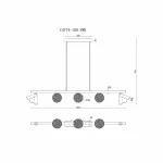 Светильник подвесной iLEDEX Telescope C4774-100 SWH от ImperiumLoft