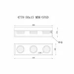 Светильник настенный iLEDEX Link 4778-50x15 MBK+SGD от ImperiumLoft