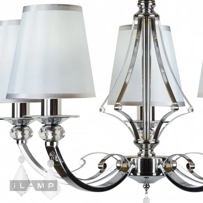 Подвесная люстра iLamp Amadea RM5220/5 Хром от ImperiumLoft