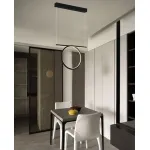 Подвесной светильник DeLight Collection Led Ring SS-L0834P-20W Цвет арматуры черный Цвет плафонов черный от ImperiumLoft