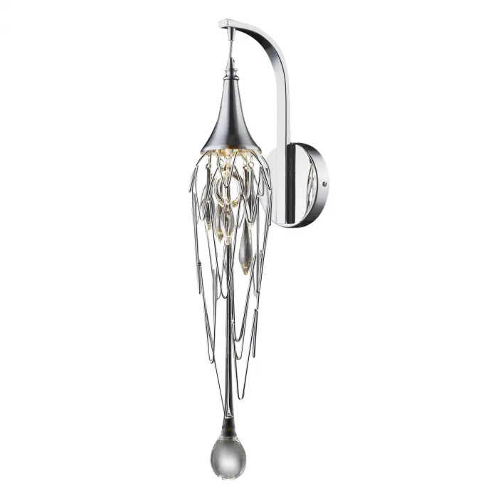 Бра DeLight Collection Goddess Tears W68009S-1 chrome Цвет арматуры хром Цвет плафонов хром от ImperiumLoft
