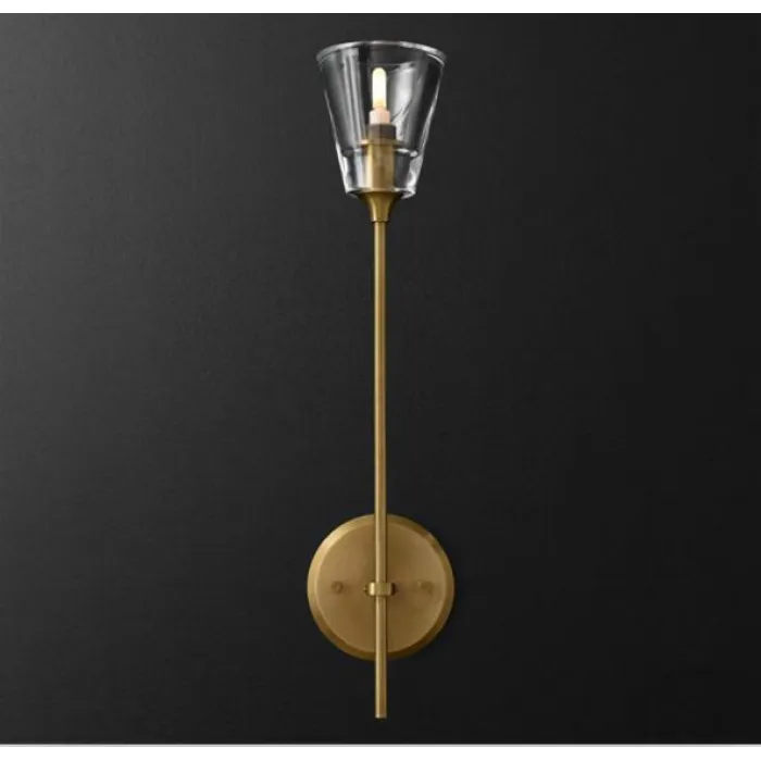 Настенный светильник Torche De Verre 1 light gold от ImperiumLoft