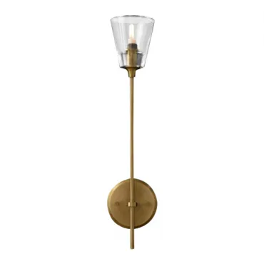 Настенный светильник Torche De Verre 1 light gold