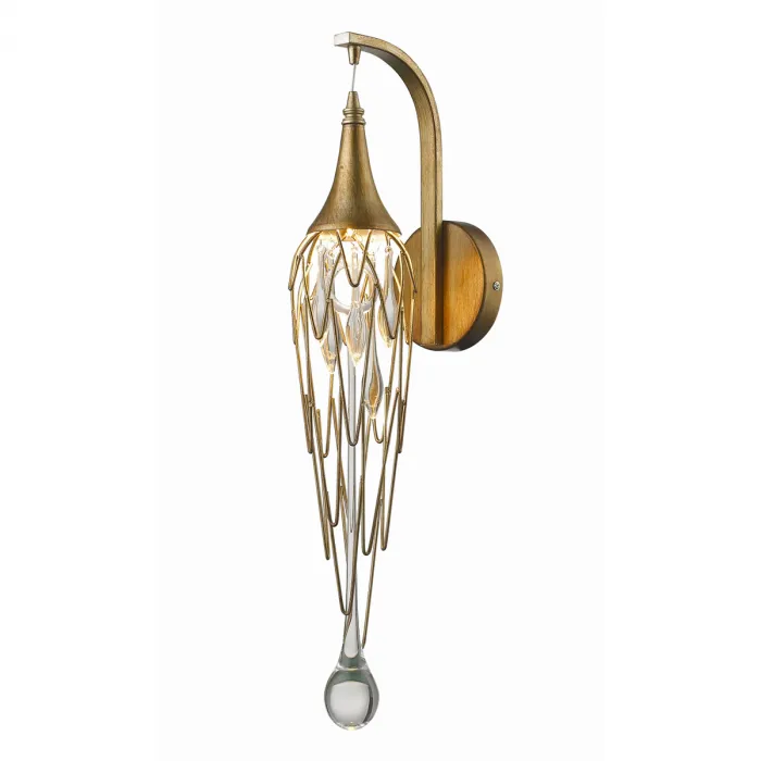 Бра DeLight Collection Goddess Tears W68009S-1 gold Цвет арматуры желтый Цвет плафонов желтый от ImperiumLoft