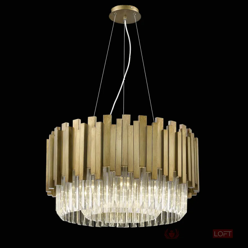 Светильник на штанге DeLight Collection Barclay P68056M-8 gold Цвет арматуры желтый Цвет плафонов желтый от ImperiumLoft