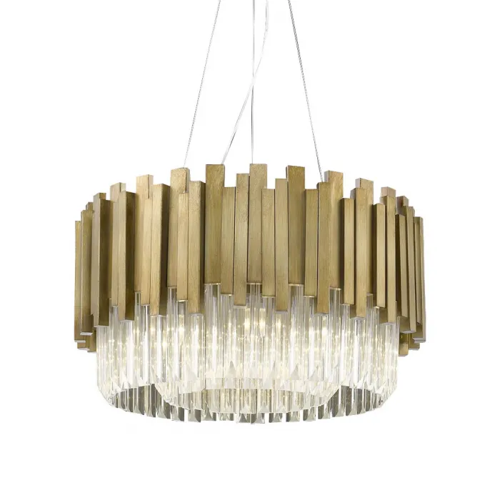 Светильник на штанге DeLight Collection Barclay P68056M-8 gold Цвет арматуры желтый Цвет плафонов желтый от ImperiumLoft