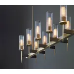 Люстра на штанге Alouette 12 brass