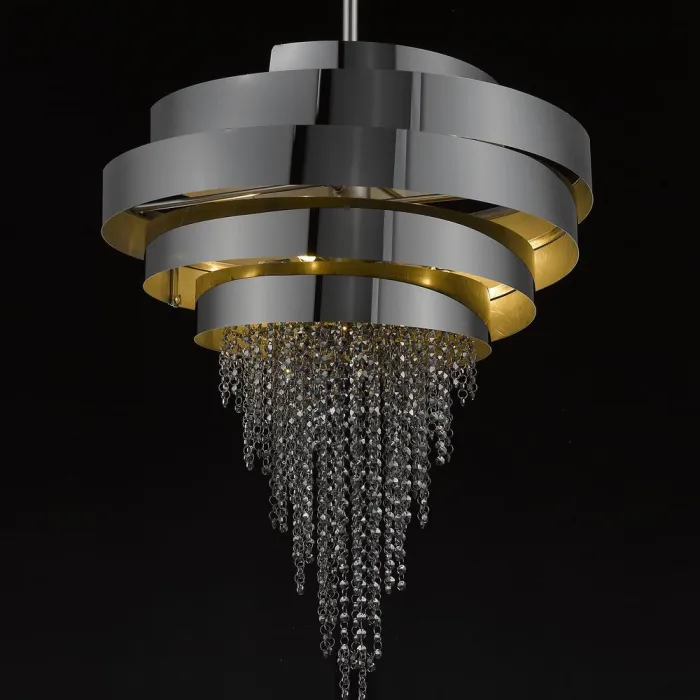 Подвесной светильник DeLight Collection 68044 68044 black chrome Цвет арматуры хром Цвет плафонов хром от ImperiumLoft