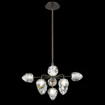 Люстра на штанге DeLight Collection On The Rocks P68038L-9 gold Цвет арматуры золото Цвет плафонов прозрачный от ImperiumLoft