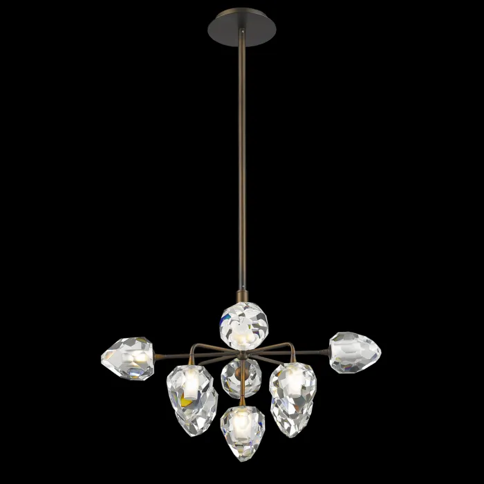 Люстра на штанге DeLight Collection On The Rocks P68038L-9 gold Цвет арматуры золото Цвет плафонов прозрачный от ImperiumLoft