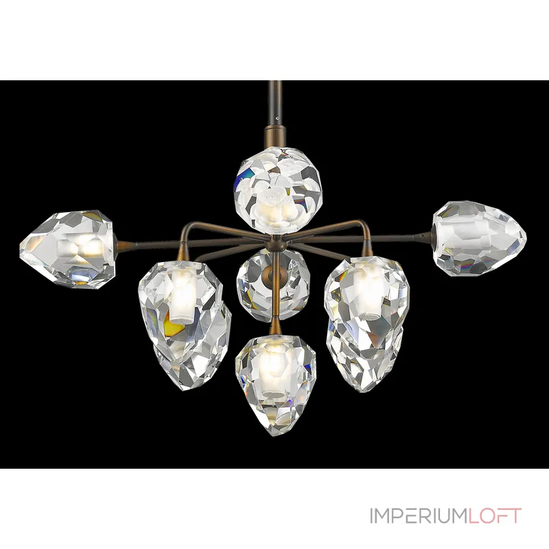 Люстра на штанге DeLight Collection On The Rocks P68038L-9 gold 