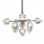 Люстра на штанге DeLight Collection On The Rocks P68038L-9 gold Цвет арматуры золото Цвет плафонов прозрачный от ImperiumLoft