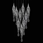 Подвесной светильник DeLight Collection Goddess Tears P68009L-9H chrome Цвет арматуры хром Цвет плафонов хром от ImperiumLoft
