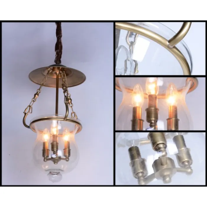 Подвесной светильник DeLight Collection BRCH9019 BRCH9019-3 Цвет арматуры золото Цвет плафонов прозрачный от ImperiumLoft