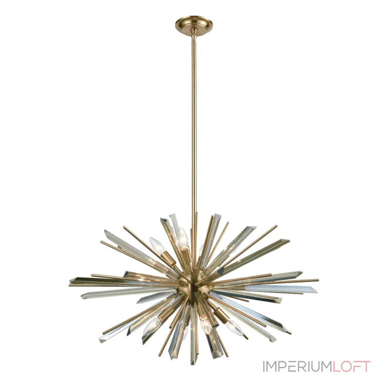 Люстра на штанге P68112-8AB antique brass