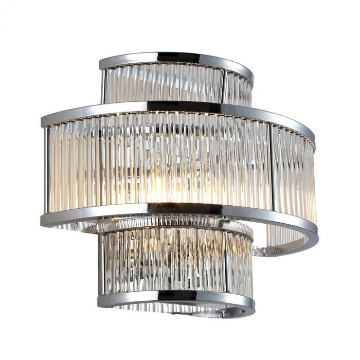 Накладной светильник DeLight Collection Crystal Bar KM0926W-2 chrome Цвет арматуры хром Цвет плафонов прозрачный от ImperiumLoft